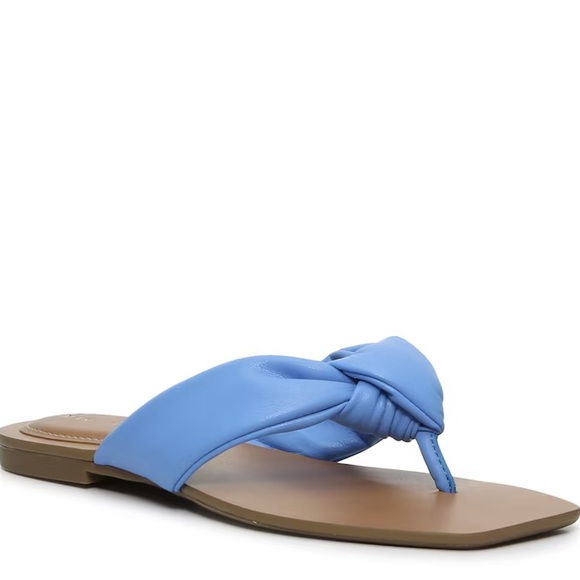 NWT Marc Fisher Blue Puffy Baler Sandal ☀️ - Picture 3 of 3